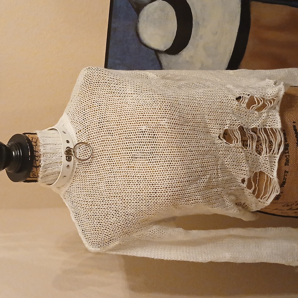 Widow No Pressure Knit Shredded Sweater